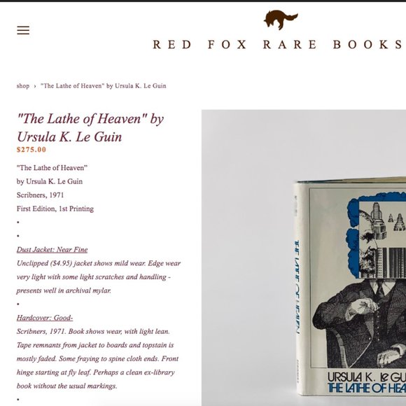 The Lathe of Heaven by Ursula LeQuin 1971 - Picture 8 of 9